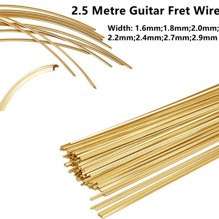 radian-guitar-fret-wire-2-5-เมตรกีตาร์-fingerboard-diy-fret-ลวดทองเหลืองความกว้าง-1-6-1-8-2-0-2-2-2-4-2-7-2-9mm-ทองเหลืองสำหรับ-bass-zok-store