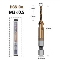 รวมกัน1/4 "ก๊อกหกเหลี่ยมบิดเกลียวเจาะ Hss M3-m10สกรูบิตสกรู Countersink ด้ามหกเหลี่ยมชุบโคบอลต์ชุบ