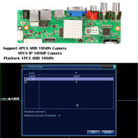 กล้องวงจรปิด XM DVR 4ช่อง1080N 6 In 1บันทึกวิดีโอ4Ch Bnc คณะกรรมการ IP Ahd กล้อง Xmeye Hdd Hd 1080จุดเครือข่ายการรักษาความปลอดภัย Protectiohot