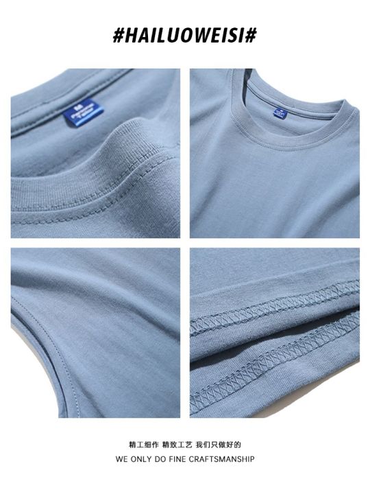 original-american-retro-dark-wind-hurdle-vest-mens-trendy-brand-ins-loose-summer-thin-section-2023-new-sleeveless-t-shirt