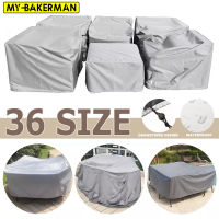 Waterproof cover outdoor patio garden furniture cover rain and snow chair cover sofa table and chair dust cover 36 size