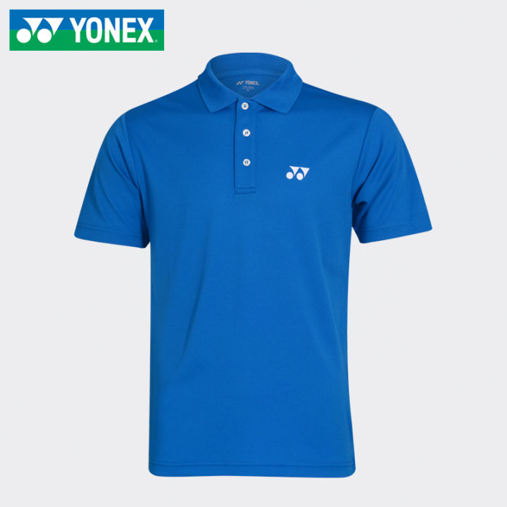 yonex-เสื้อกีฬาเสื้อกีฬาเสื้อผ้ากีฬาเสื้อแบดมินตัน2023แขนสั้นสำหรับผู้ชายผู้หญิงเสื้อโปโลทีมชาติ