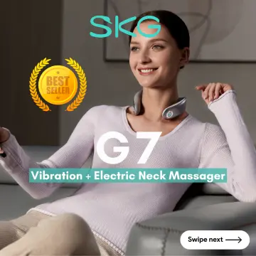 skg smart electric neck massager heating