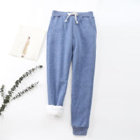 Autumn Fleece Womens Trousers Loose Jogging Pant Casual Female Solid Pants Drawstring Sport Streetwear Sweet Lady Pants Bottoms