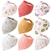 【DT】hot！ New Baby Bibs Cotton Cartoon Print Saliva Boys Feeding Apron Bandana