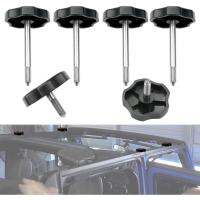 6Pcs Soft Top Window กรอบประตู Surround Knob สกรู Bolt ชุด Pin สำหรับ2007-2018 Jeep Wrangler JK 4