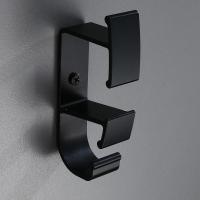 ✱✣◑ 1pc Hook Black Bathroom Hooks for Towels Bag Hat Wall Mounted Drcorative Clothes Coat Hook Wall Hanger Bathroom Hardware