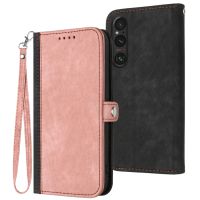 หัวเข็มขัดด้านข้างพับได้สองด้านเคสโทรศัพท์หนังสายคล้องมือสำหรับ Sony Xperia 1 V 2023/Sony Xperia 10 V 2023 5 Acaceshop