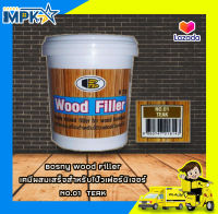 Bosny Wood Filler เคมีผสมเสร็จสำหรับโป๊วเฟอร์นิเจอร์  No.01  TEAK