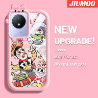 เคส JIUMOO สำหรับ VIVO Y02 Y02A Y11 2023เคสการ์ตูนทอยสตอรี่เลนส์กล้องถ่ายรูปแบบนิ่มสัตว์ประหลาดตัวเล็กสีสันสดใสเคสมือถือกันกระแทกแบบใสฝาปิดป้องกันซิลิโคนแบบเรียบง่ายเคสความคิดสร้างสรรค์โปร่งใส