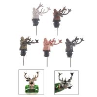 【CW】 1pc Zinc Alloy Stag Wine Pourer Bottle Stoppers Aerators Bar Tools