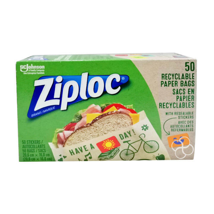 Ziploc Recyclable Paper Bags 50s Lazada PH