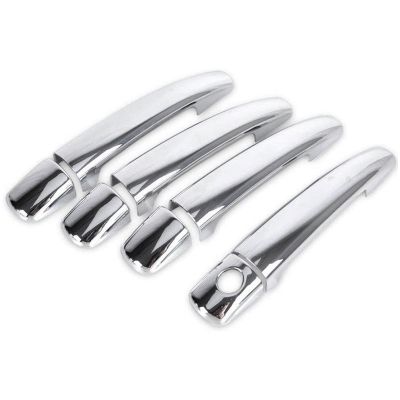 for 208 2012-2018 Luxuriou Chrome Exterior Door Handle Cover Car Accessories Stickers Trim Set