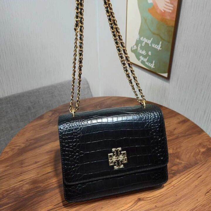 2023-new-tory-burch-britten-series-crocodile-pattern-leather-three-color-shoulder-bag-messenger-bag-chain-bag