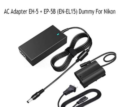 Dummy AC Adapter EH-5 + EP-5B (EN-EL15) Dummy For Nikon D7200 D7500 D500 D610 D750 D800 D810 D850