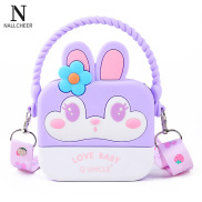 NALLCHEER Children s Bag Strawberry Bear Silicone Messenger Bag Three