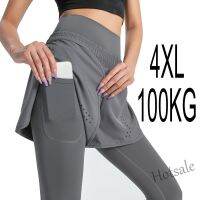 【hot sale】℗ D19 Women Yoga Leggings with Pocket Plus Size XXXXL 100KG High Rised Tummy Control 88Y07 GYM Running Bottoms