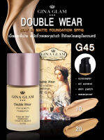 **รับประกันของแท้** G45 รองพื้น จีน่าแกลม Gina Glam Double wear stay in matte foundation โปรโมชั่นพิเศษ