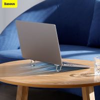 【firm】 Baseus ขาตั้งแล็ปท็อปสำหรับ MacBook Air Pro แล็ปท็อป Riser พับโน๊ตบุ๊คแบบพกพายืนอุปกรณ์เสริมที่วางสำหรับ13 14 15 17นิ้ว