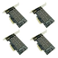 4X Pcie to M2/M.2 Adapter M.2 Ngff to Desktop Pcie X4 X8 X16 Nvme Sata Dual Ssd Pci Express Adapter Card