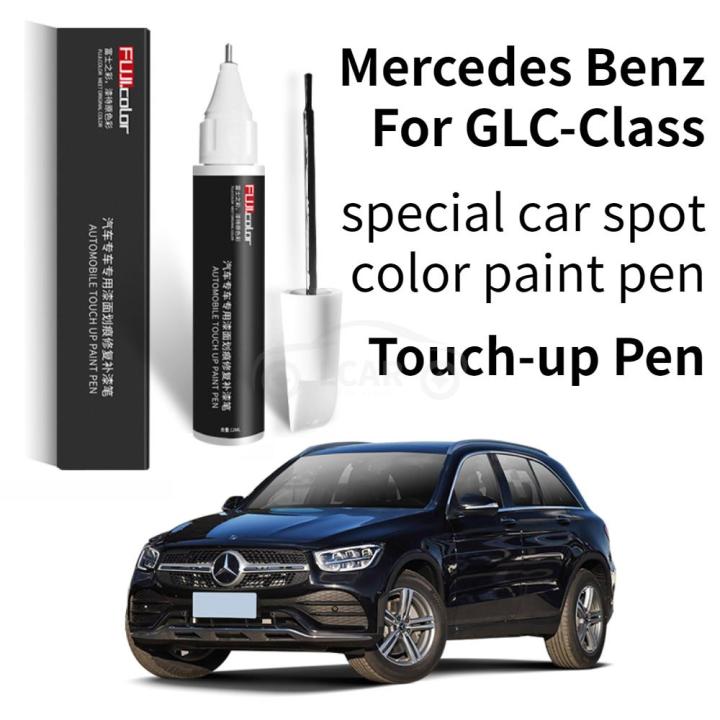 ปากกาทัช-up-ทาสีสำหรับ-mercedes-benz-glc-คลาสสีดำเพนท์สีขาวอุปกรณ์ซ่อมสีรถยนต์ปากกา-glc300-glc260