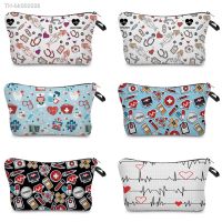 ▫ Nurse Medical Equipment Printed Makeup Tool Bag Women Travel Fashion Storage Cosmetic Bags Toiletry Bag Pencil Case For Boys