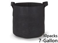 แพ็ค 10! ถุงปลูกต้นไม้แบบผ้า ขนาด 7แกลลอน สูง 30ซม Smart Grow Bag 7-Gallon - Fabric Pot