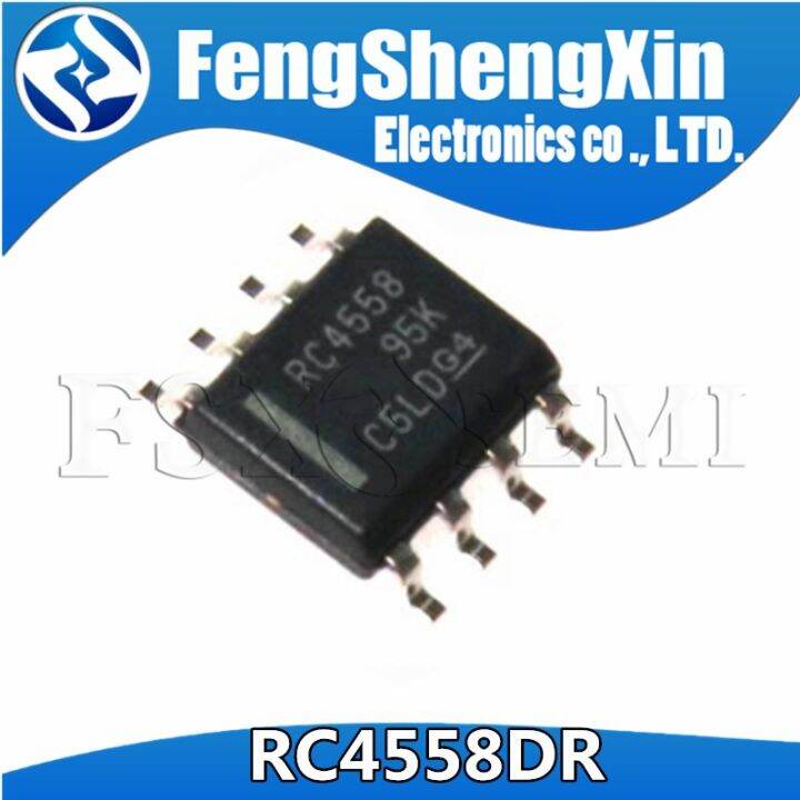10pcs RC4558DR RC4558 RC4558DRG4 SOP8 Dual channel operational amplifier IC Lazada PH