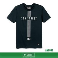 เสื้อยืดแขนสั้น 7thStreet​ ลายMIX LINE รุ่น  AML  ของแท้100%  พร้อมส่ง 3สี