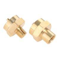 2pcs/pair 1LB Propane Gas Bottle Connection 1/4 NPT Female Male Solid Brass Universal Fitting Refill Adapter Grill Stove Tank