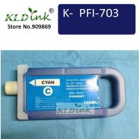 Kldink-สีฟ้า Pfi-703c ที่เข้ากันได้ถังหมึกหมึก2964b001 Pfi-703สำหรับ Imageprograf Ipf815 Ipf825 Ipf810 Ipf820