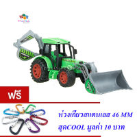 ND THAILAND ของเล่นเด็กรถแทรกเตอร์ฝาครอบมีลาน(สีเขียว) FARM USE SET Farm Tractor NO.8766