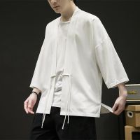 、’】【= Mens Kimono Haori Japanese Mens Shirt Summer Mens Beach Japanese Clothing Cardigan Asian Style Vintage Clothing