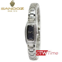 (ผ่อนชำระ สูงสุด 10 เดือน)  Sandoz นาฬิกาข้อมือผู้หญิง สายสแตนเลส รุ่น SD99218SS03 (สีเงิน / หน้าปัดฟ้า)