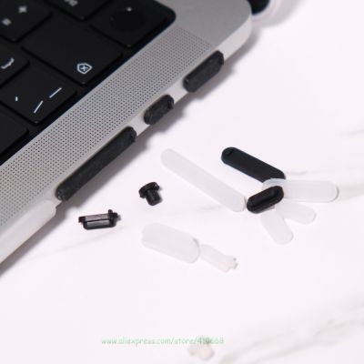 Soft Silicone Laptop Anti Dust Plug Cover Stopper For 2021 MacBook Pro 14 A2442 MacBook Pro 16 A2485 Apple M1 Pro M1 Max