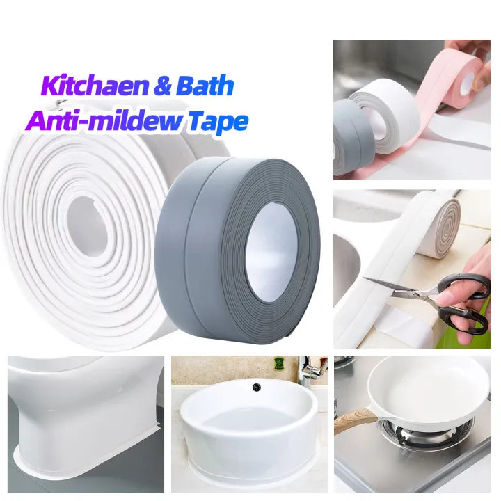PVC Bathroom Kitchen Shower Waterproof Mould Proof Tape Sink Bath