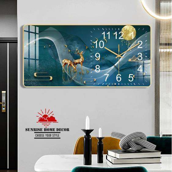 Rectangular Wall Clock Modern Decoration For Living Room Digital Silent
