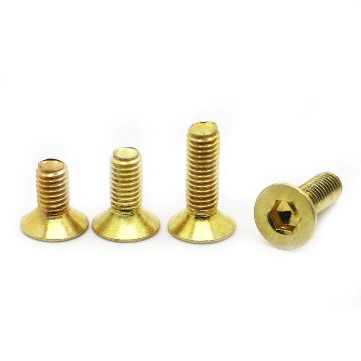 m3-m4-m5-m6-m8-brass-dlat-hexagon-hex-socket-countersunk-head-allen-bolt-screw-din7991