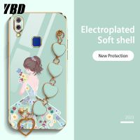 YBD เคสโทรศัพท์ลาย Love สำหรับ Vivo Y95 Y93 Y91 Y91i 1807 1816 1817 1811 ลายช่อดอกไม้น่ารักรูปผู้หญิงปลอกซิลิโคนนุ่มบูติกล่าสุด