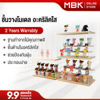 MBK พร้อมส่งจากไทย ชั้นวางโมเดล ฐานไม้ กล่องฟิกเกอร์ ตู้โมเดล ตู้โชว์ตุ๊กตา 2/3/5 ชั้น ของสะสม ประกอบง่าย มีหลายขนาด