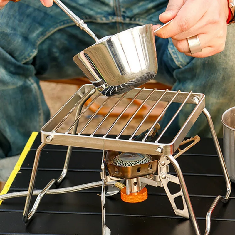 Multifunctional Folding Campfire Grill, Portable Stainless Steel