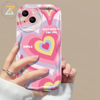 เคส Realme C55 C53 C35 C33 C3 C30 C21Y C25Y C25 C15 N55 C25S เคสโทรศัพท์ C11 C2 C20 9i 10 5 5 5S 5i Narzo 50i นายก Narzo ไล่ระดับสีสีชมพูสีสันซิลิโคนหัวใจ