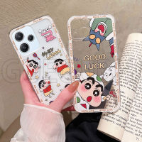 เคสXiaomi Redmi 12 5Gใหม่ร้อนลายการ์ตูนน่ารัก Shinchan ปกป้องกล้องเต็มรูปแบบซิลิโคนใสนิ่มเคสโทรศัพท์ Redmi 12 5Gเคสสวยฝาครอบ