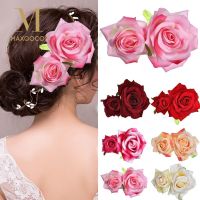 1Pcs Trendy Rose Flower Hairpin For Bridal Bridesmaid Hair Clip Wedding Party Hair Accessories