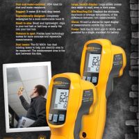 Fluke 62MAX+ Temp Gun Infared Thermometer  Fluke  62MAX+ สีเหลือง ของแท้จากตัวแทนจำหน่ายในประเทศไทย