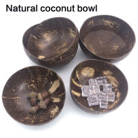 Creative Natural Coconut Bowl smoothie bowl Wood set Eco Friendly Fruit Salad Noodles Rice Ice Cream tableware Decoration Bowl