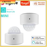 CIRETEX การเคลื่อนไหวของ PIR Tuya Smart Zigbee ร่างกายอินฟราเรด เซนเซอร์อัจฉริยะ ZigBee ขนาดเล็ก ของใหม่ ไร้สายแบบไร้สาย Tuya Zigbee ชีวิตอัจฉริยะในบ้าน