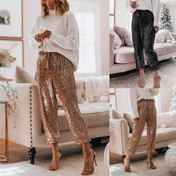 Sequin Trousers | Sparkly Trousers | Nasty Gal