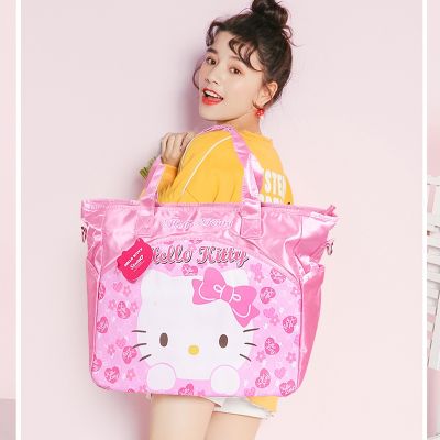 【CW】 Hello Kitty กระเป๋าออกแบบญี่ปุ่นไหล่กระเป๋าเมสเซนเจอร์นักเรียนกระเป๋าลิปสติก Sanrio และกระเป๋าถือสำหรับกระเป๋าสตางค์ผู้หญิง 1 1 1 1