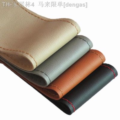 【CW】✑☈  38cm Car Steering Covers Braid Feel Soft Faux Leather With Needle And Thread Accessories